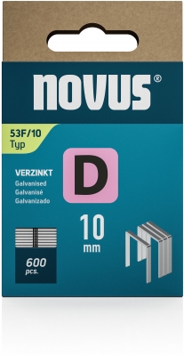 Capse Novus sarma plata, D tip 53F, 10 mm, 600 buc/cutie